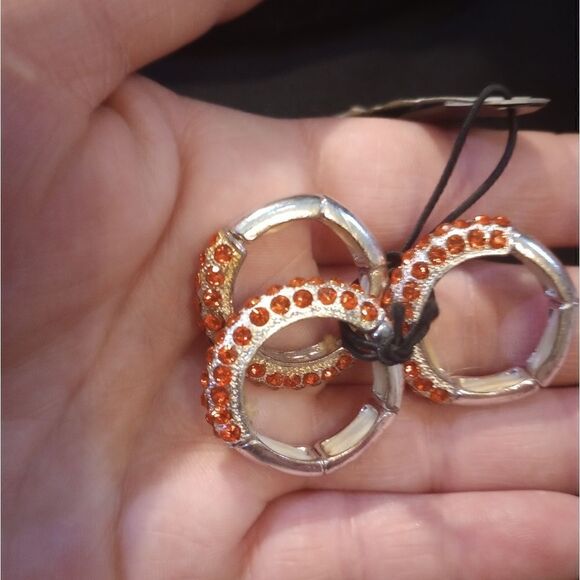 Lane Bryant 3 piece silver tone ring set;NWT - Picture 7 of 9